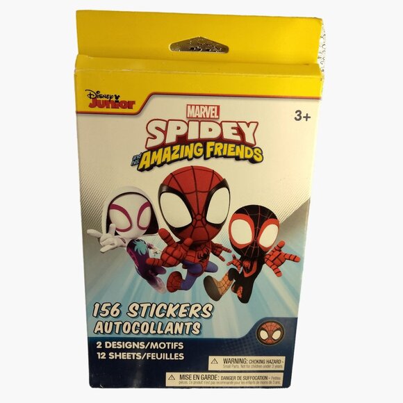 Marvel Spidey  Amazing Friends Stickers Set For Kids 156 Stickers 2 Designs 12 S - Picture 1 of 5